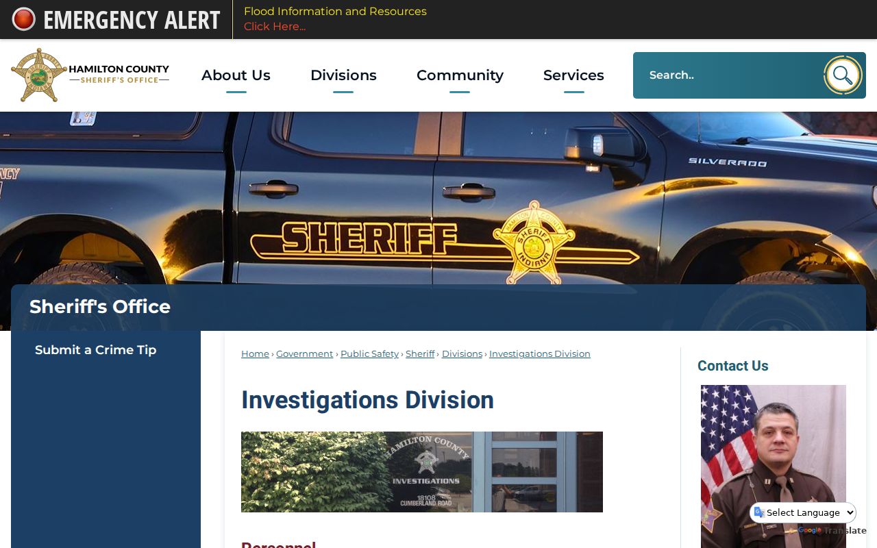 Hamilton County warrant records Investigations warrant confirmation number